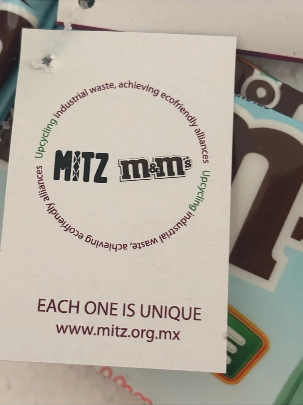 M&M’s Upcycled Fair Trade Wallet MITZ Handmade